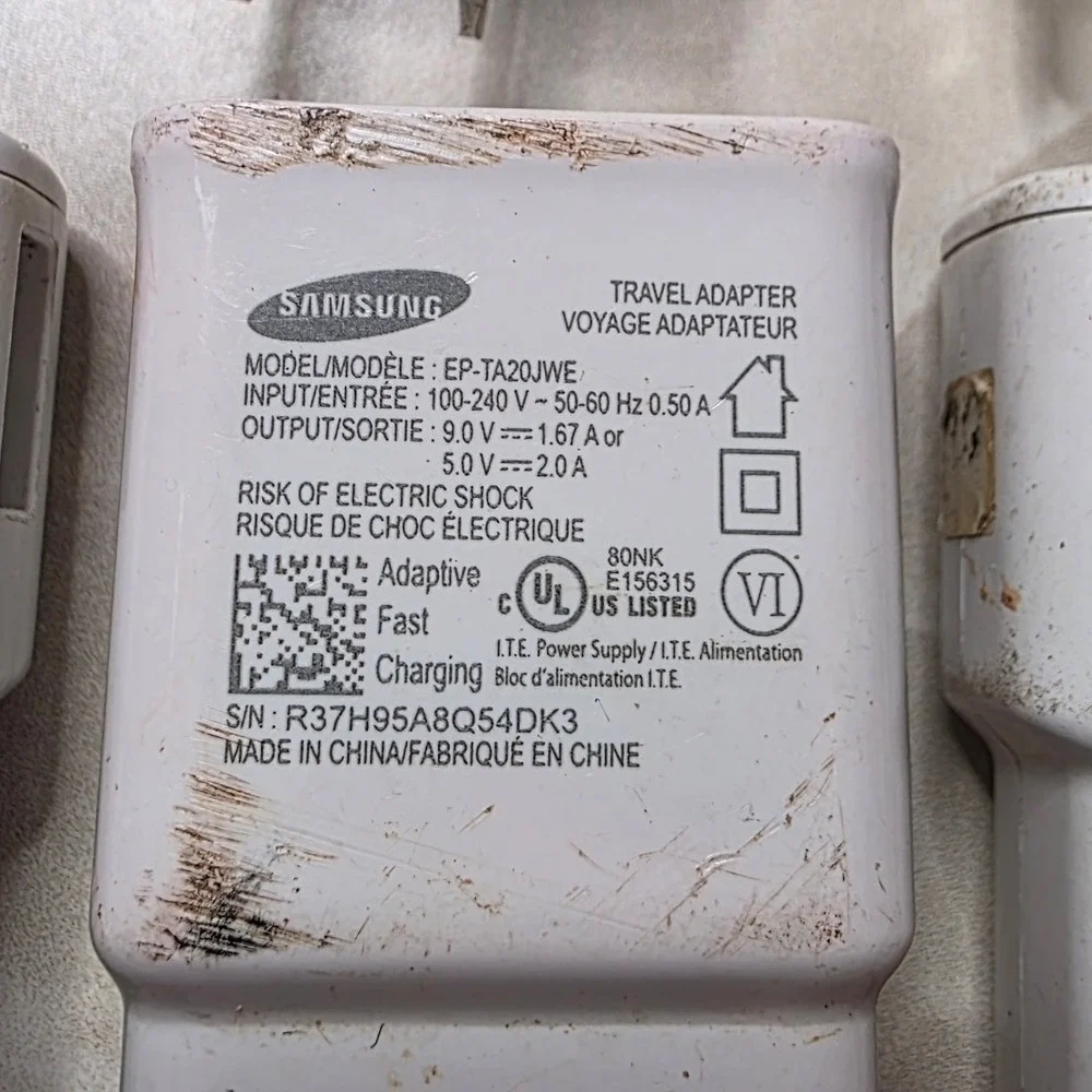 Samsung Wall Charger Lot 8 Adapter Blocks EP-TA20JWE EP-TA50JWE 3 USB Cables Z4